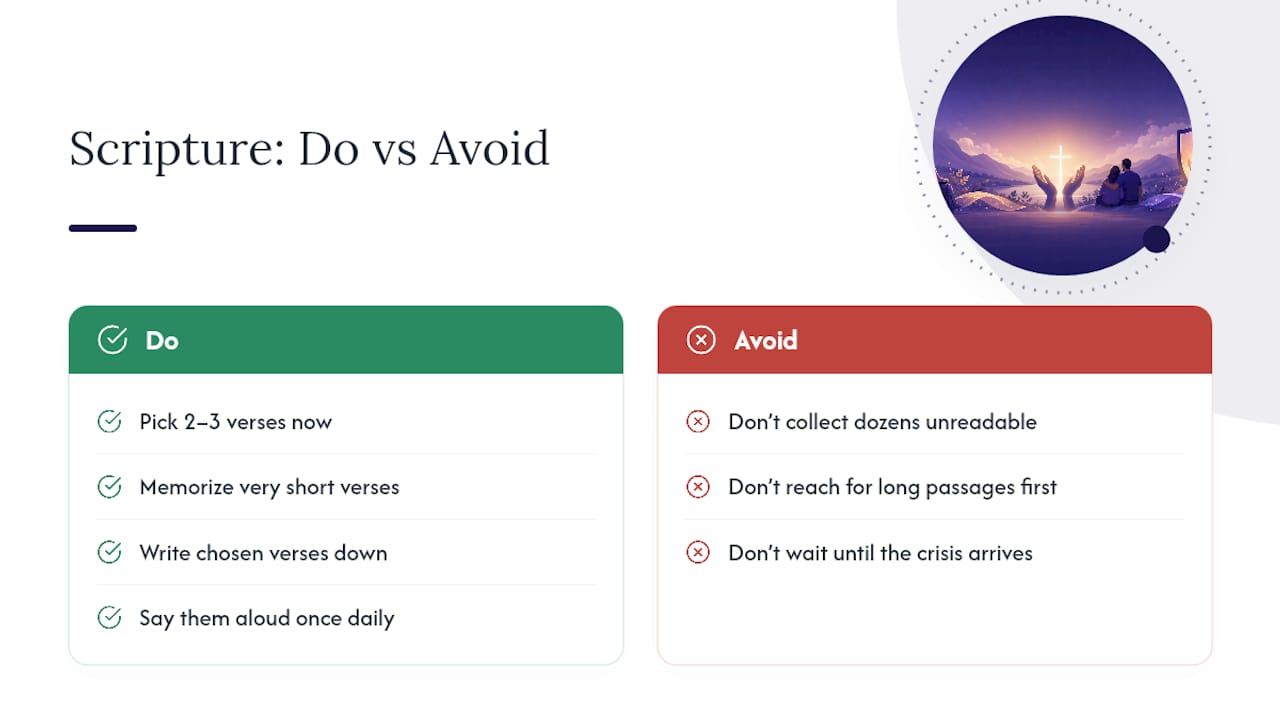What the conventional advice on scripture gets backwards — overview diagram