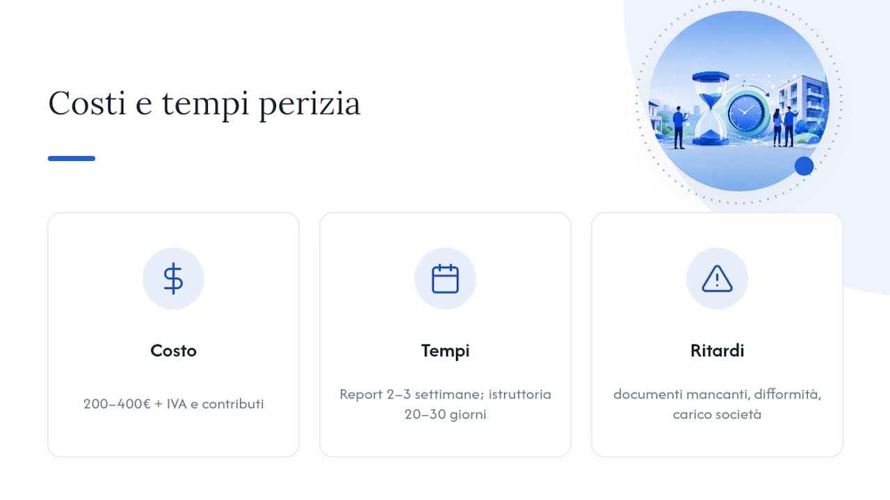 Tempi e costi della perizia per il mutuo