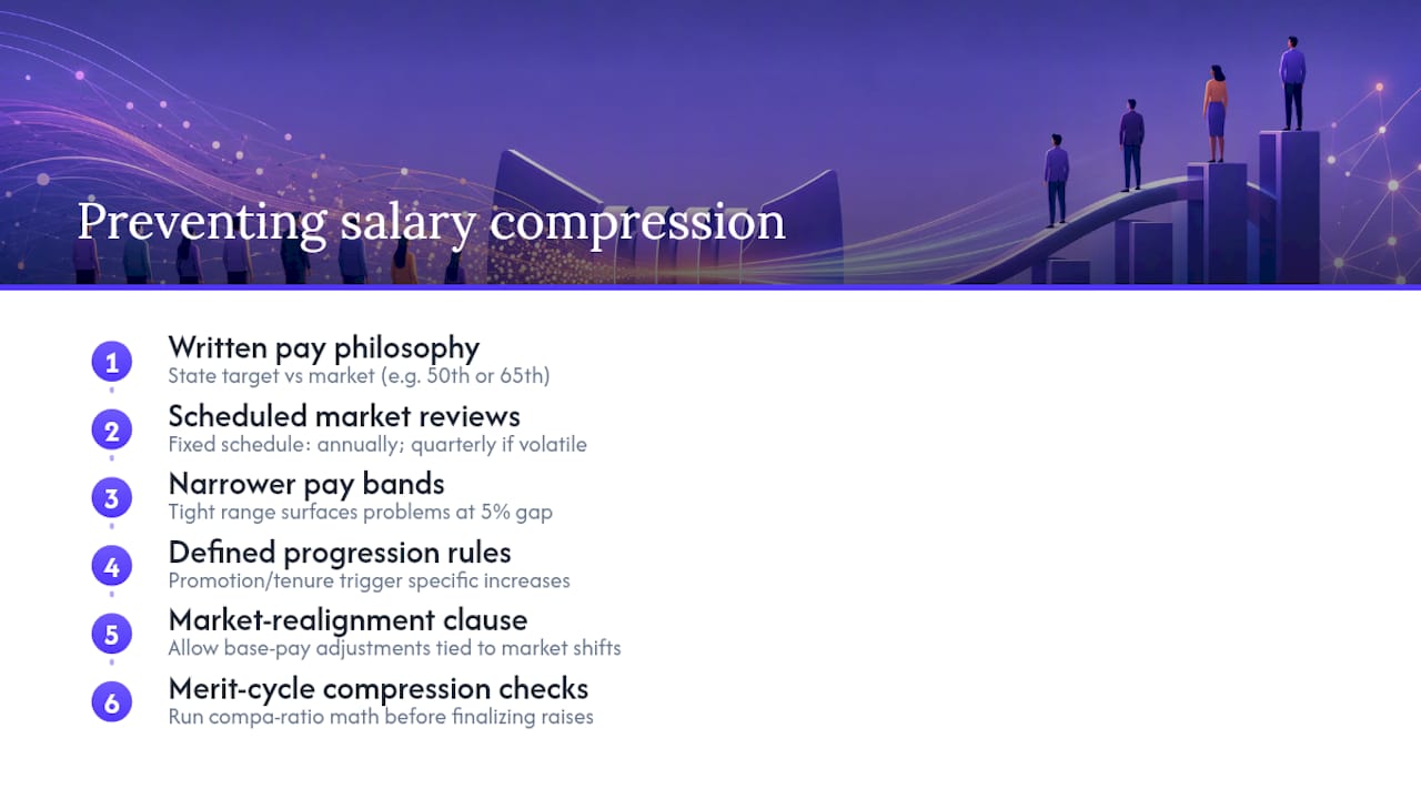 Salary compression prevention process