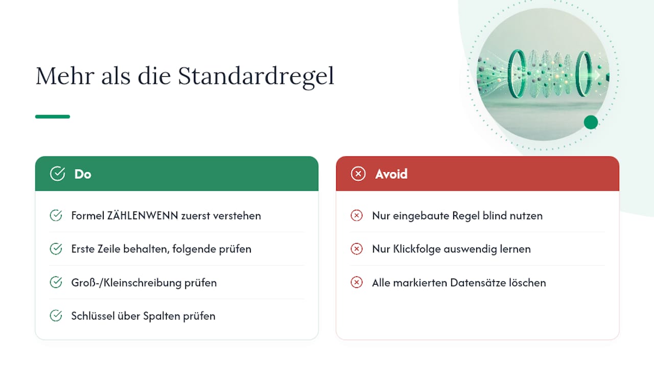 Warum die Standardregel oft nicht das eigentliche Problem löst — overview diagram