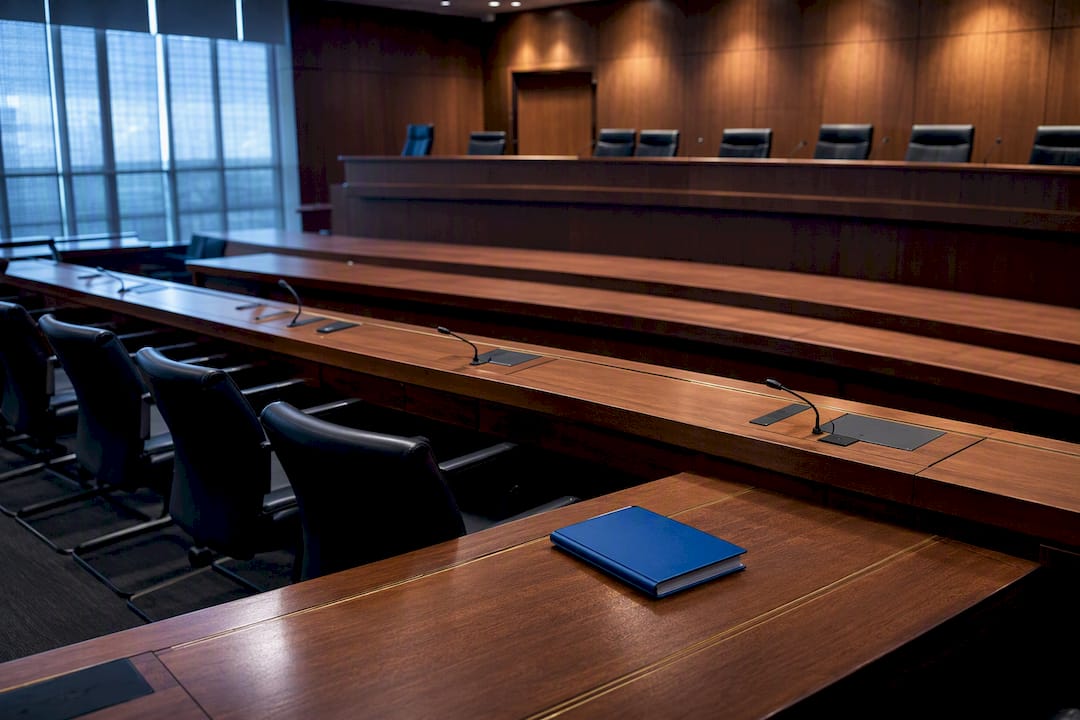 Empty parliamentary intelligence oversight committee room