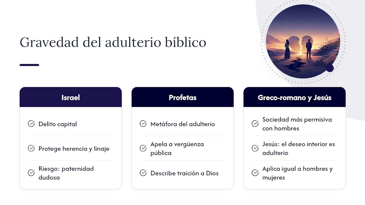 La infidelidad en el mundo bíblico: por qué el castigo era tan severo — overview diagram