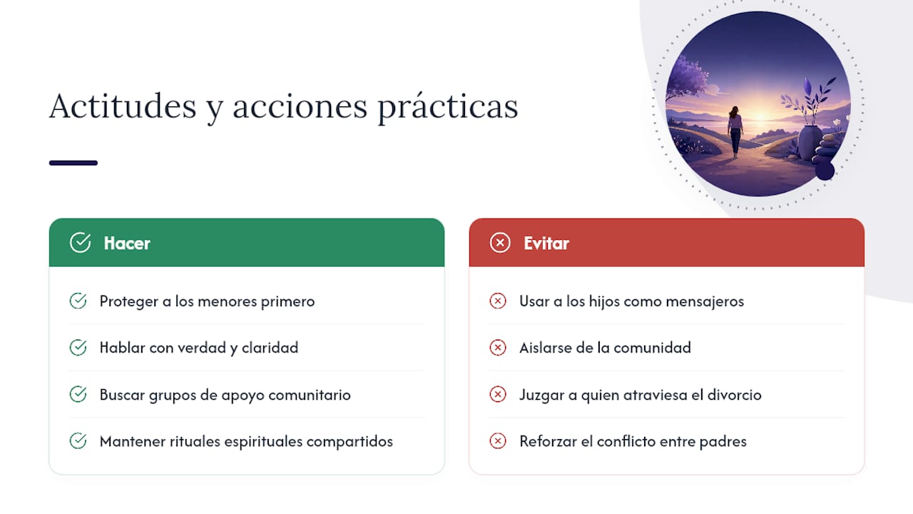 Cómo abordar el divorcio en el contexto familiar cristiano — overview diagram