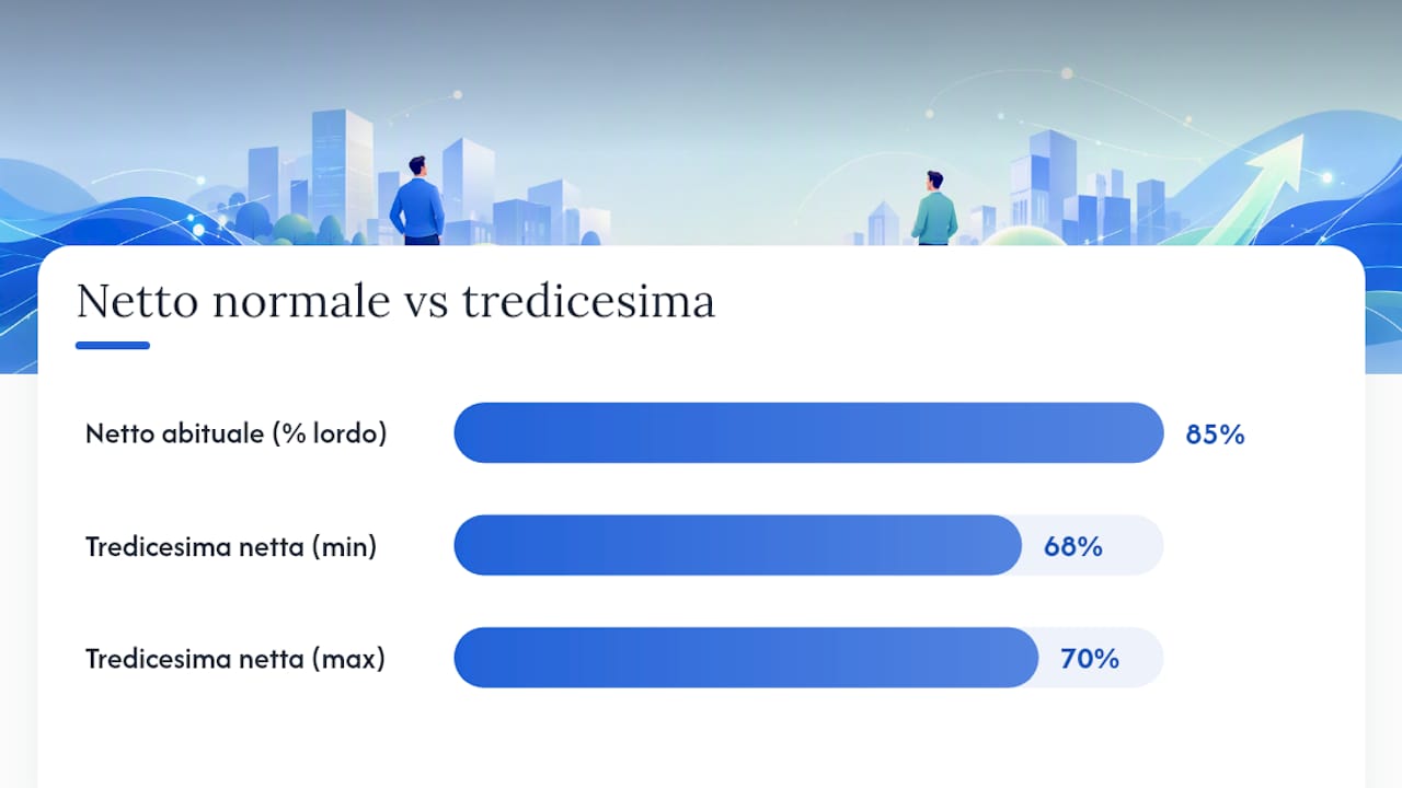 Perché il netto della tredicesima è più basso dello stipendio — overview diagram