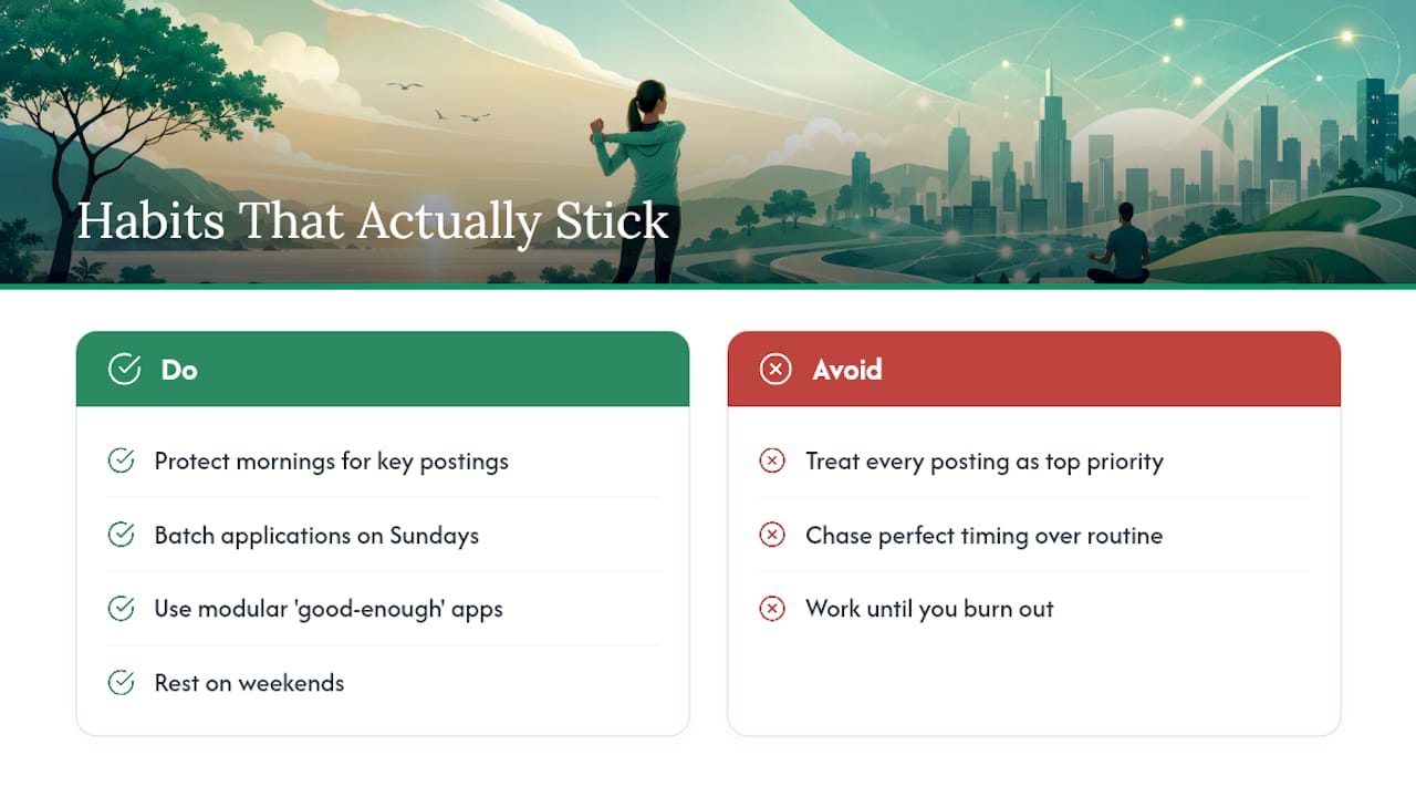A note on habits that actually stick — overview diagram