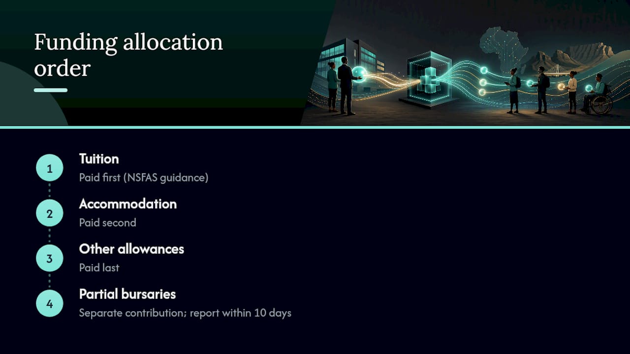 Order of bursary funding allocation