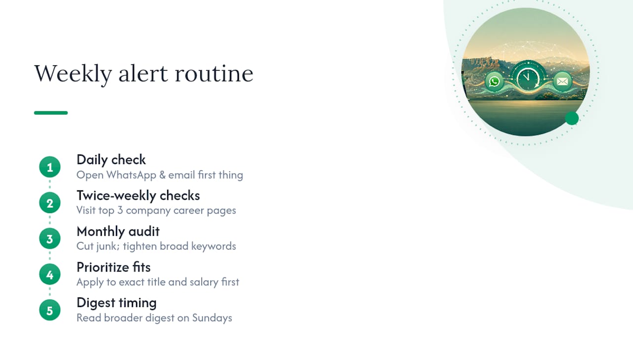 Running your alerts week to week — overview diagram