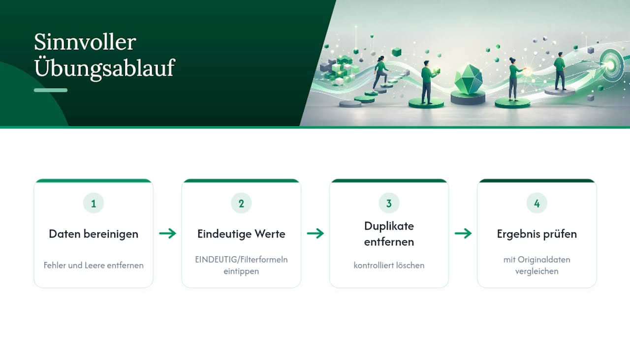Sicher üben mit den interaktiven Übungen von LogicExcel — overview diagram