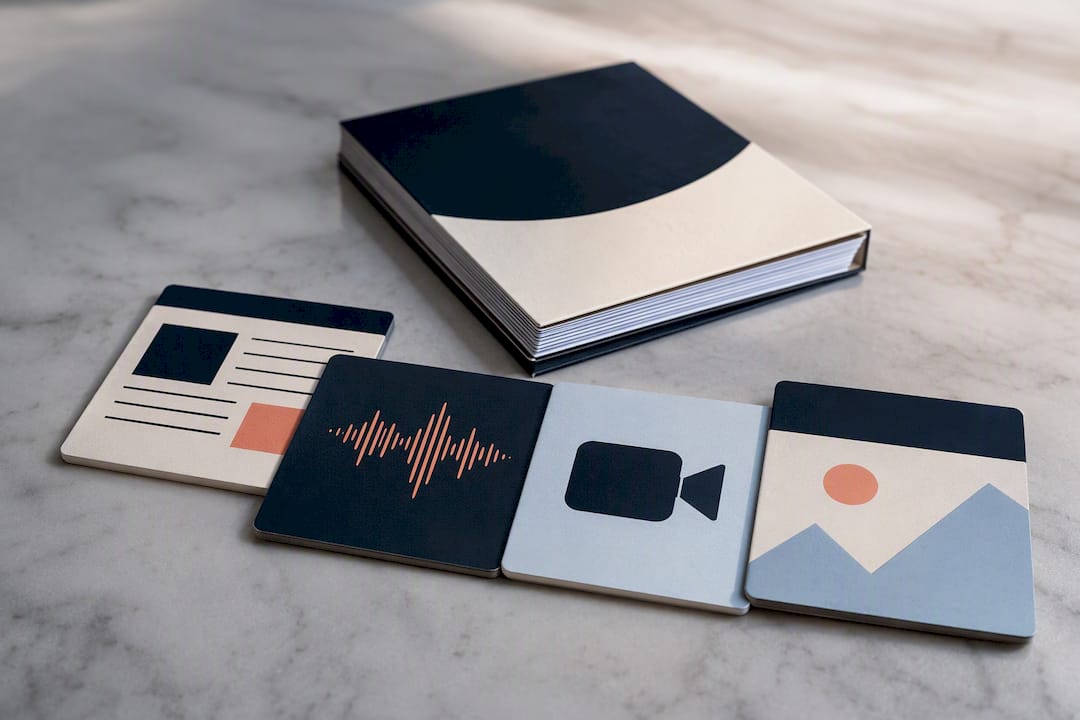 Curated journalism portfolio media formats