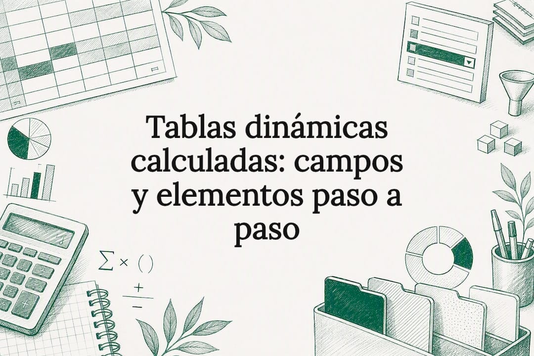 Tarjeta visual sobre tablas dinámicas calculadas