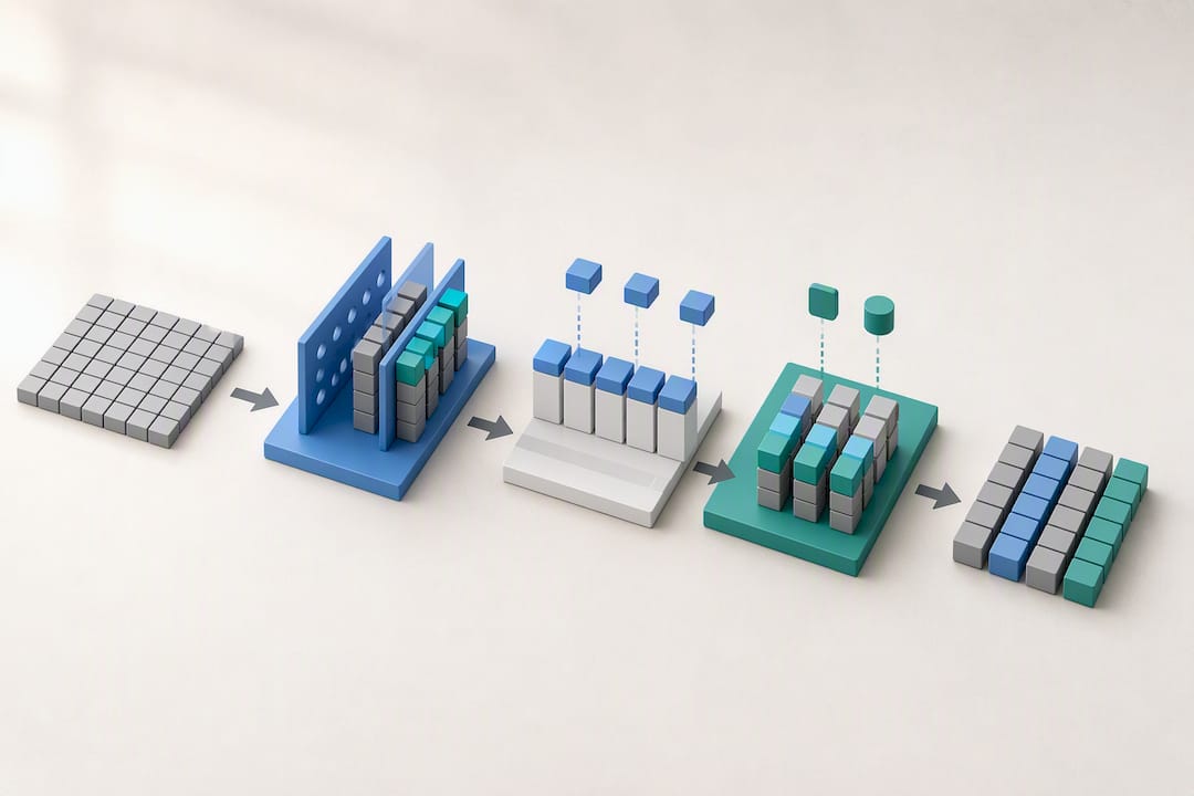 Power Query-Schritte als geordneter Datenfluss