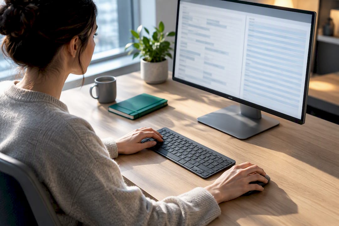 Excel-Tabelle mit korrigierten Textabständen