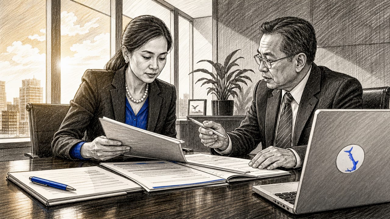 Businesswoman consulting legal advisor in meeting room