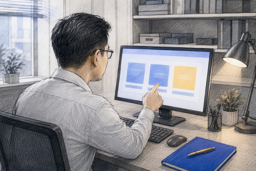 Owner selecting a corporate tax return