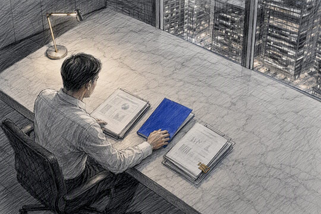 Tax adviser reviewing Singapore company accounts