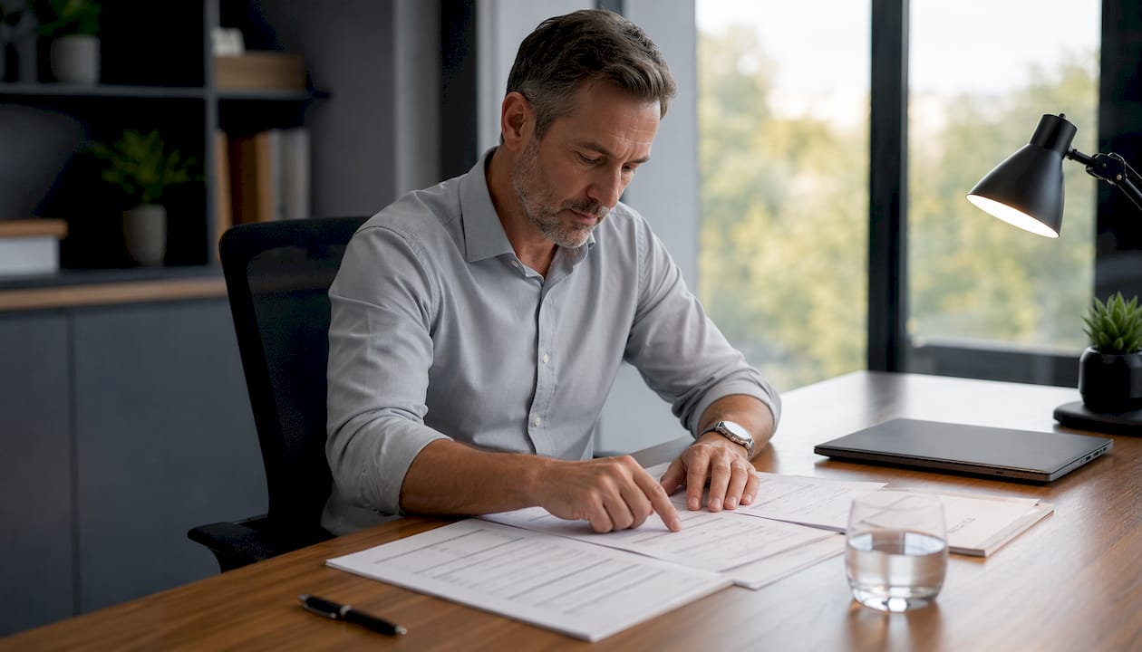 Hands handling GDPR audit checklist on desk