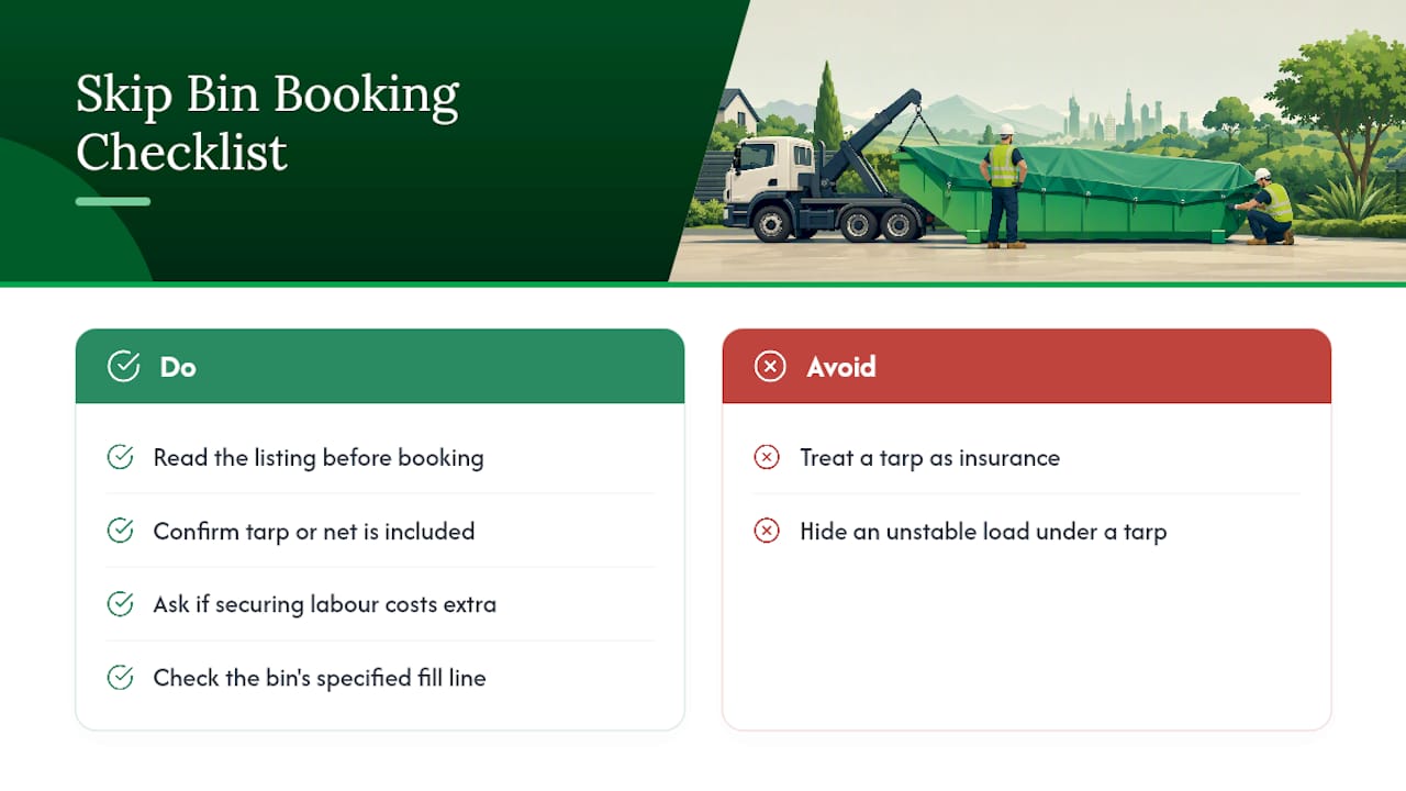 What I've Learned Booking Skip Bins for Years — overview diagram