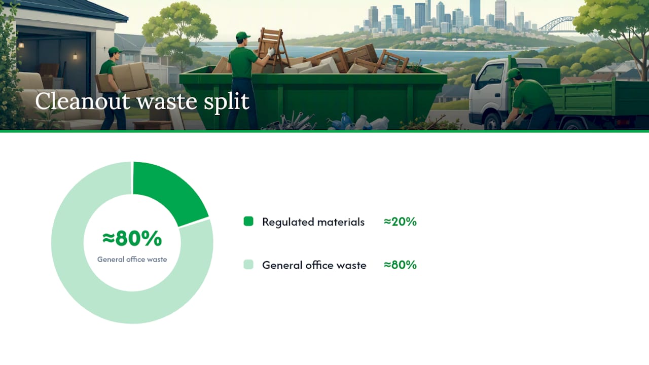 Office waste sorting and specialist handling pathway