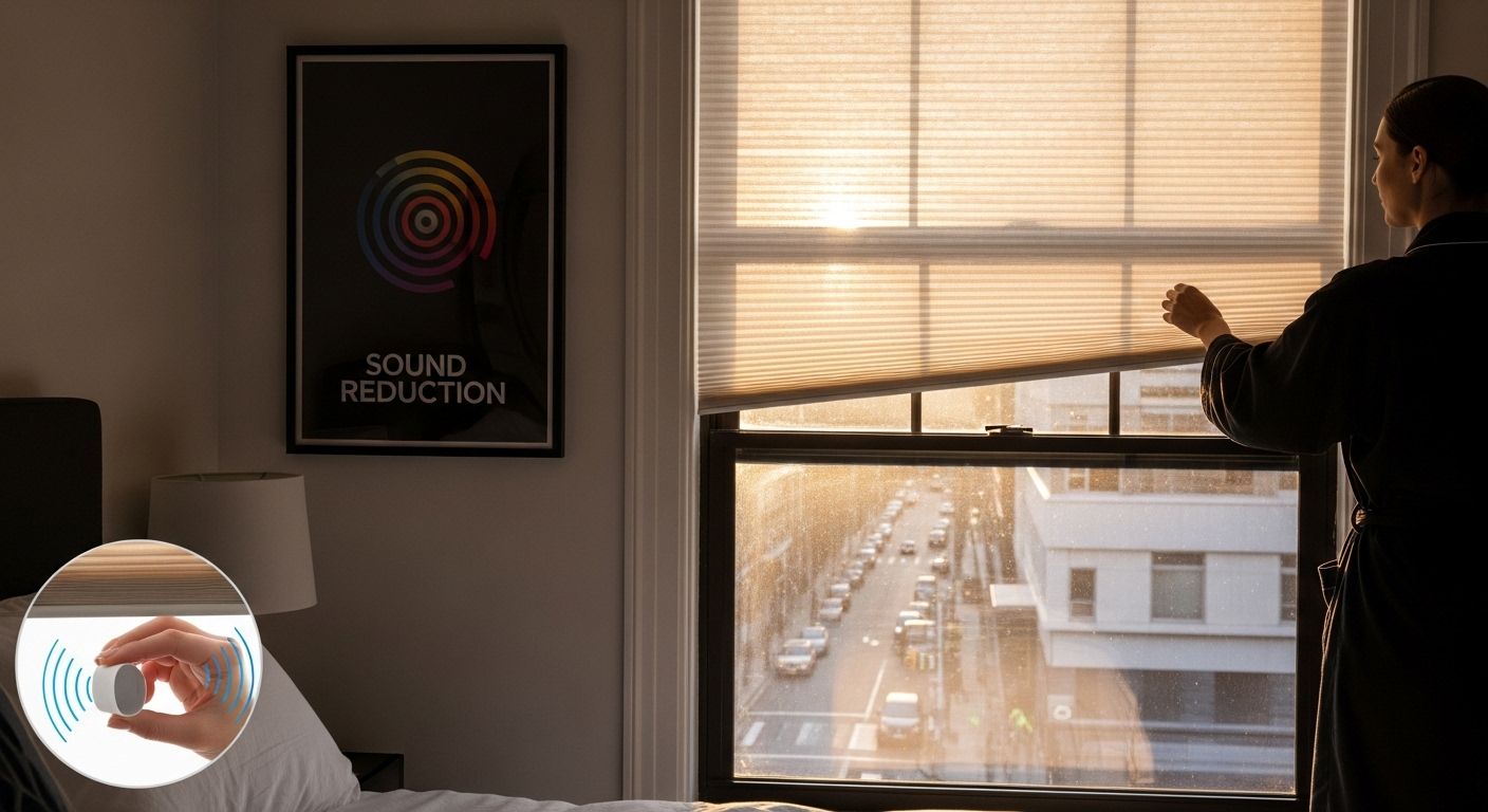 honeycomb blinds bedroom