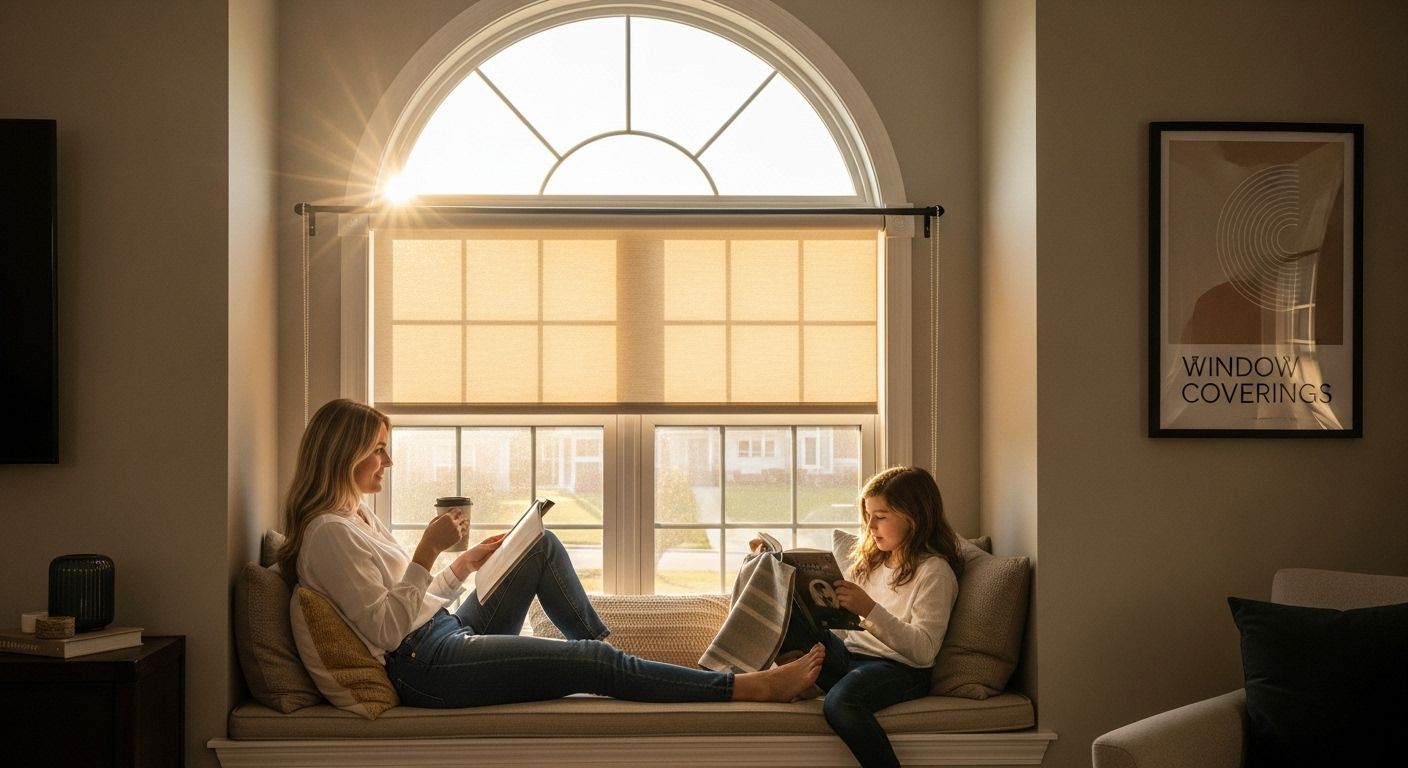 window coverings arched window home