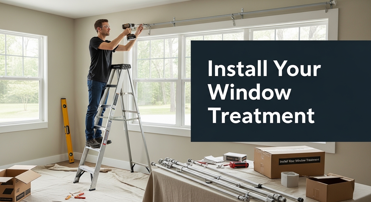 diy window treatment ideas, install curtains