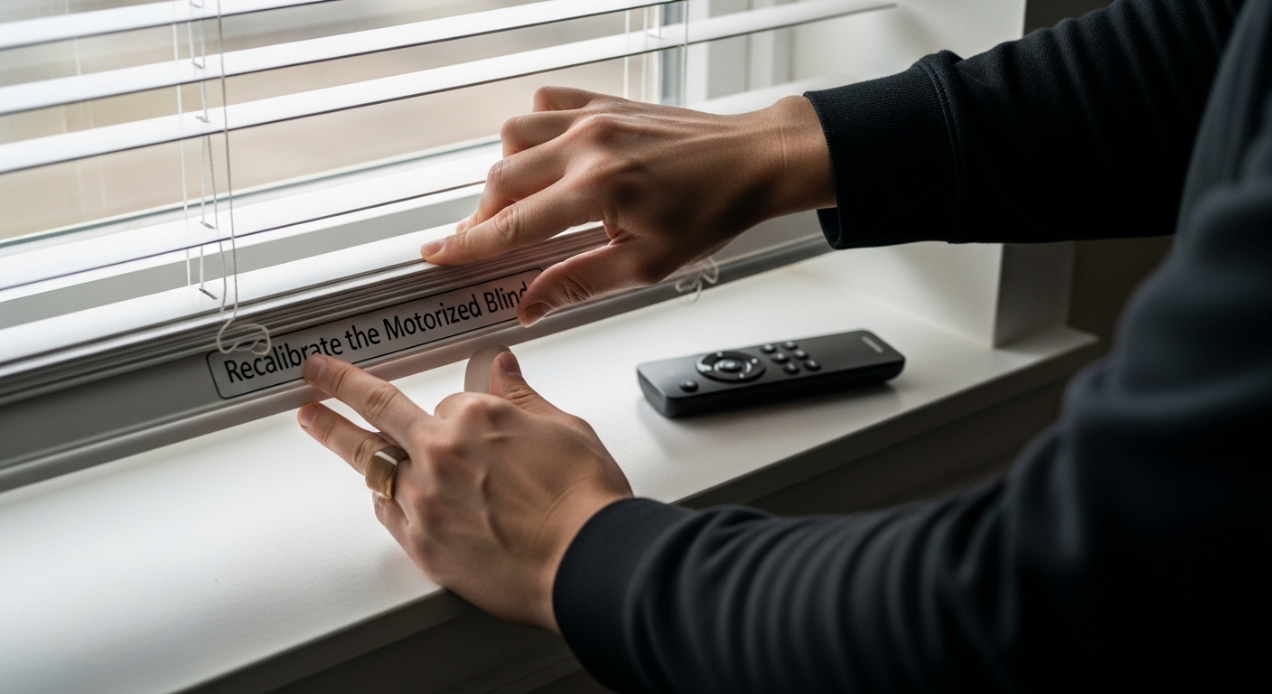 motorized blinds recalibration