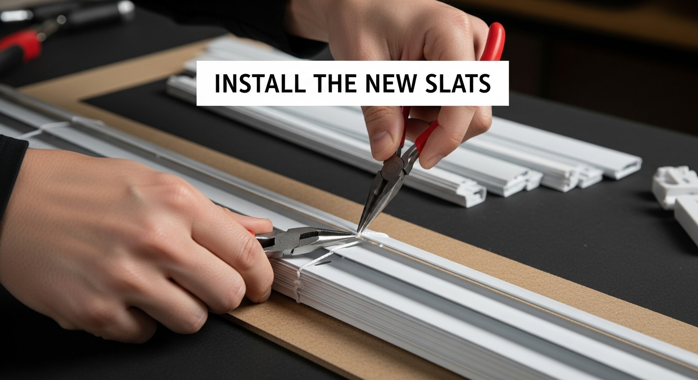 install blind slats how to image