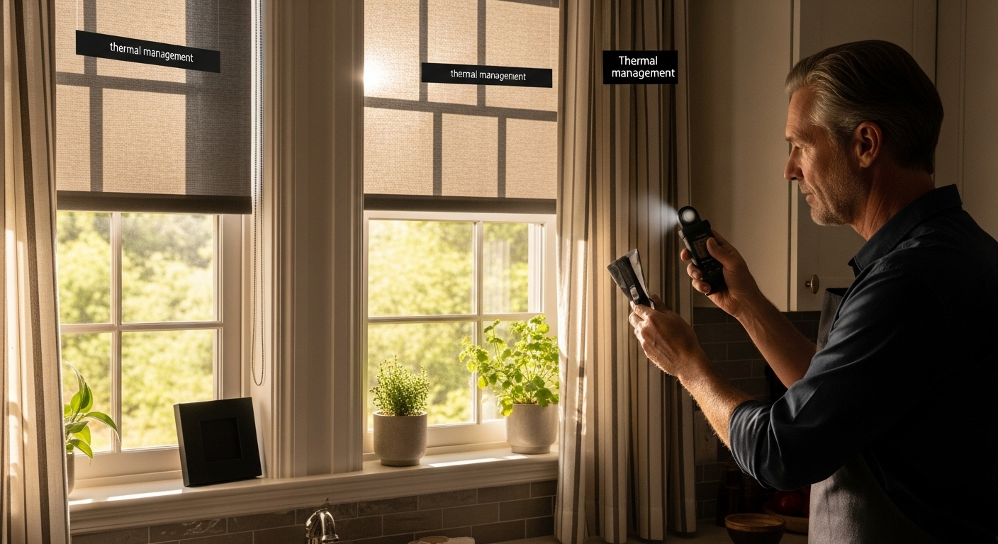 thermal management, window coverings