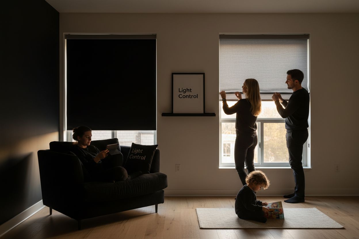 light control window shades