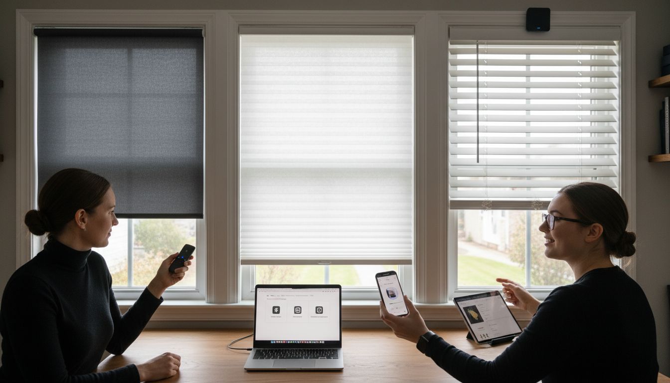 types smart blinds
