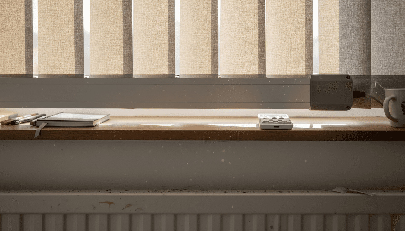 Remote controlled blinds motor and controls