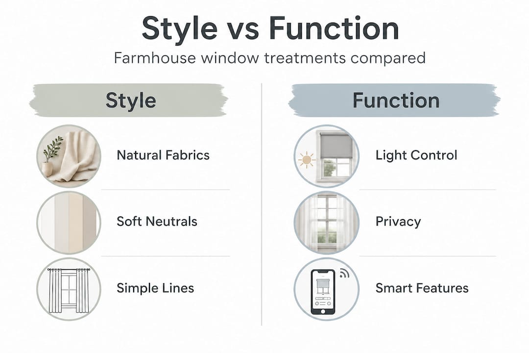 Infographic comparing style and function features