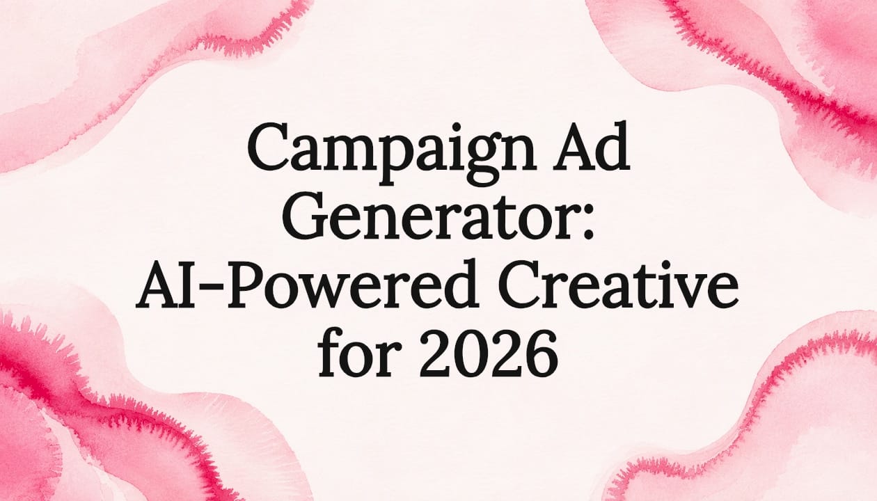 Campaign Ad Generator: AI-Powered Creative for 2026