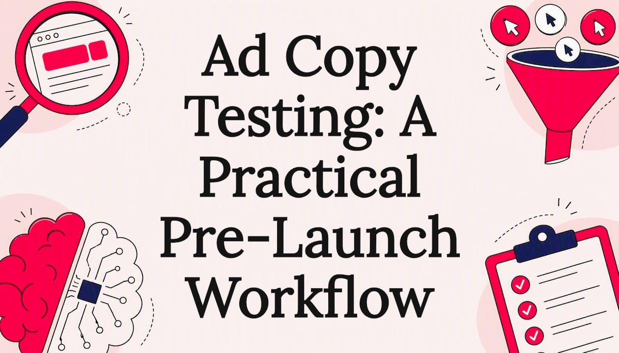 Ad Copy Testing: A Practical Pre-Launch Workflow