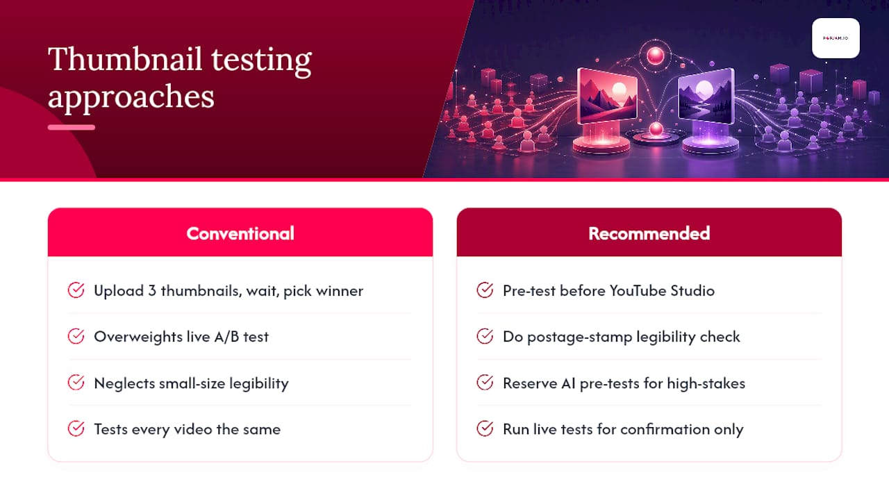 What YouTube Creators Get Wrong About Thumbnail Testing — overview diagram