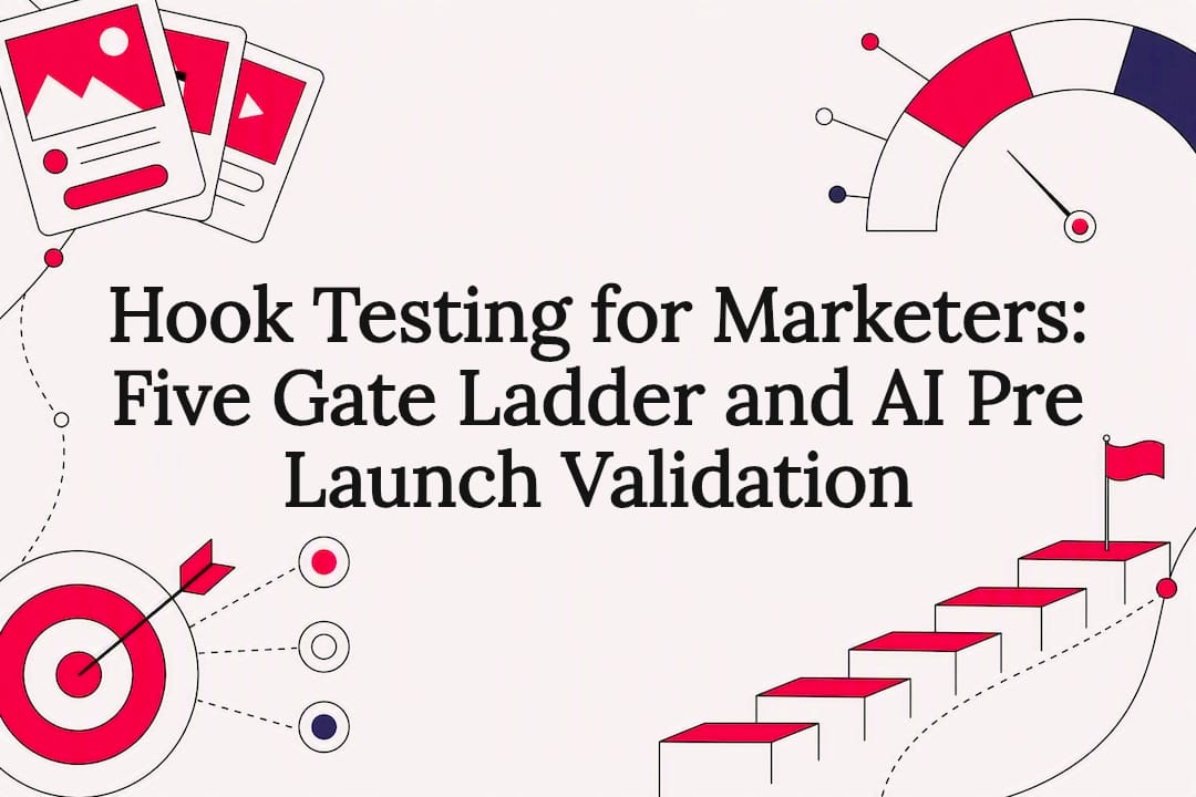 Hook Testing for Marketers: Five Gate Ladder and AI Pre Launch Validation