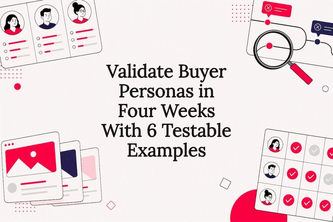 Validate Buyer Personas in Four Weeks With 6 Testable Examples