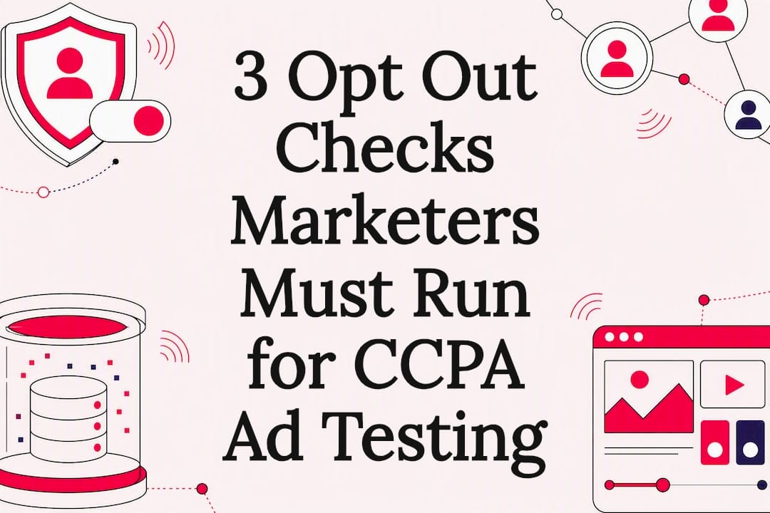 3 Opt Out Checks Marketers Must Run for CCPA Ad Testing
