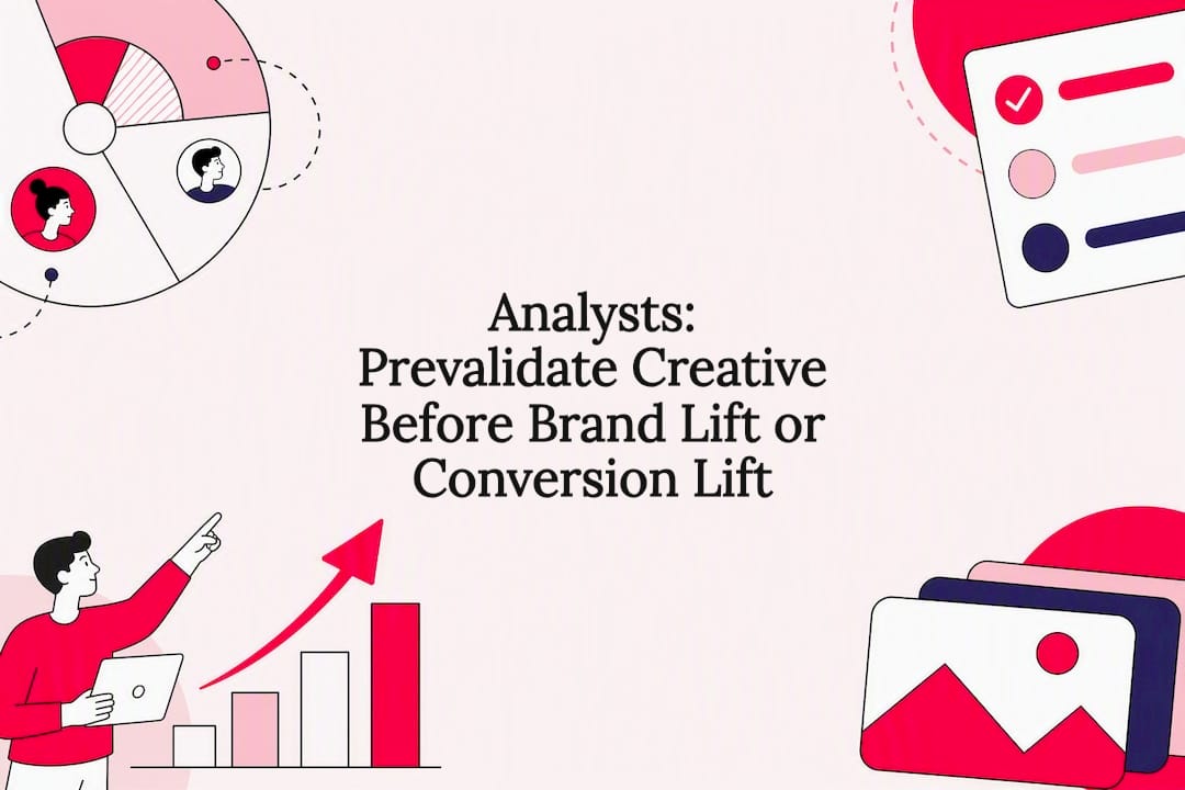 Analistler: Brand Lift veya Conversion Lift Öncesinde Kreatifi Doğrulayın