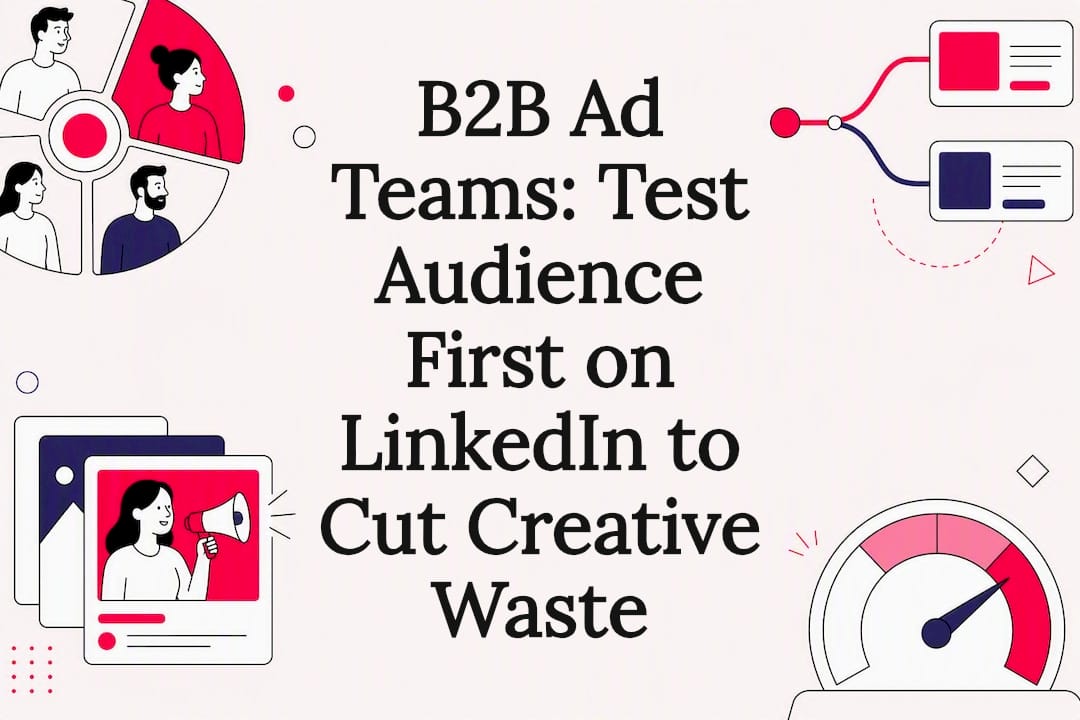 B2B Ad Teams: Test Audience First on LinkedIn to Cut Creative Waste