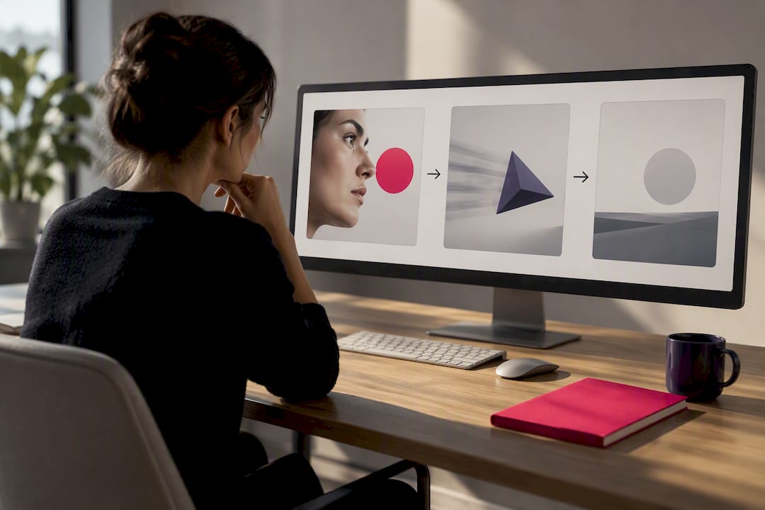 Illustration of an ad opening-frame sequence