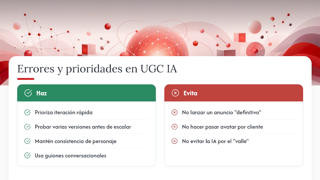 Lo que la mayoría se equivoca sobre el UGC con IA — overview diagram