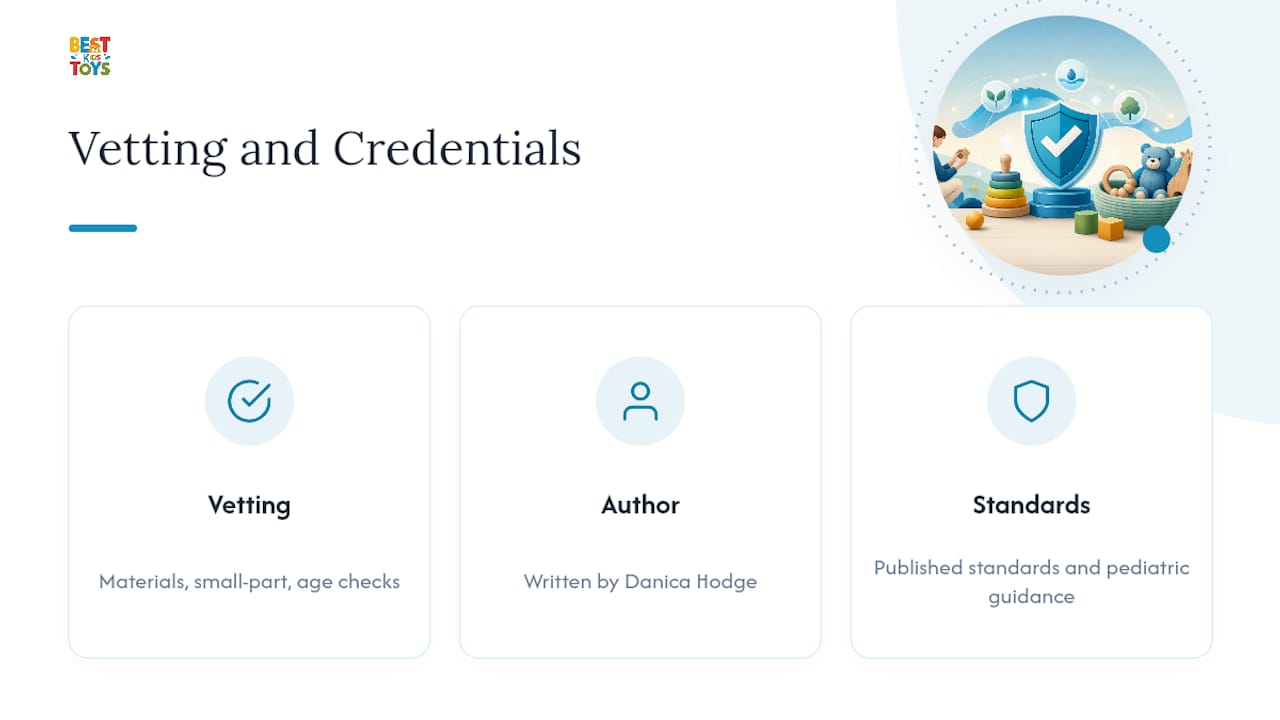 Why Trust This Guide: Best Kids Toys' Vetting and Author Credentials — overview diagram