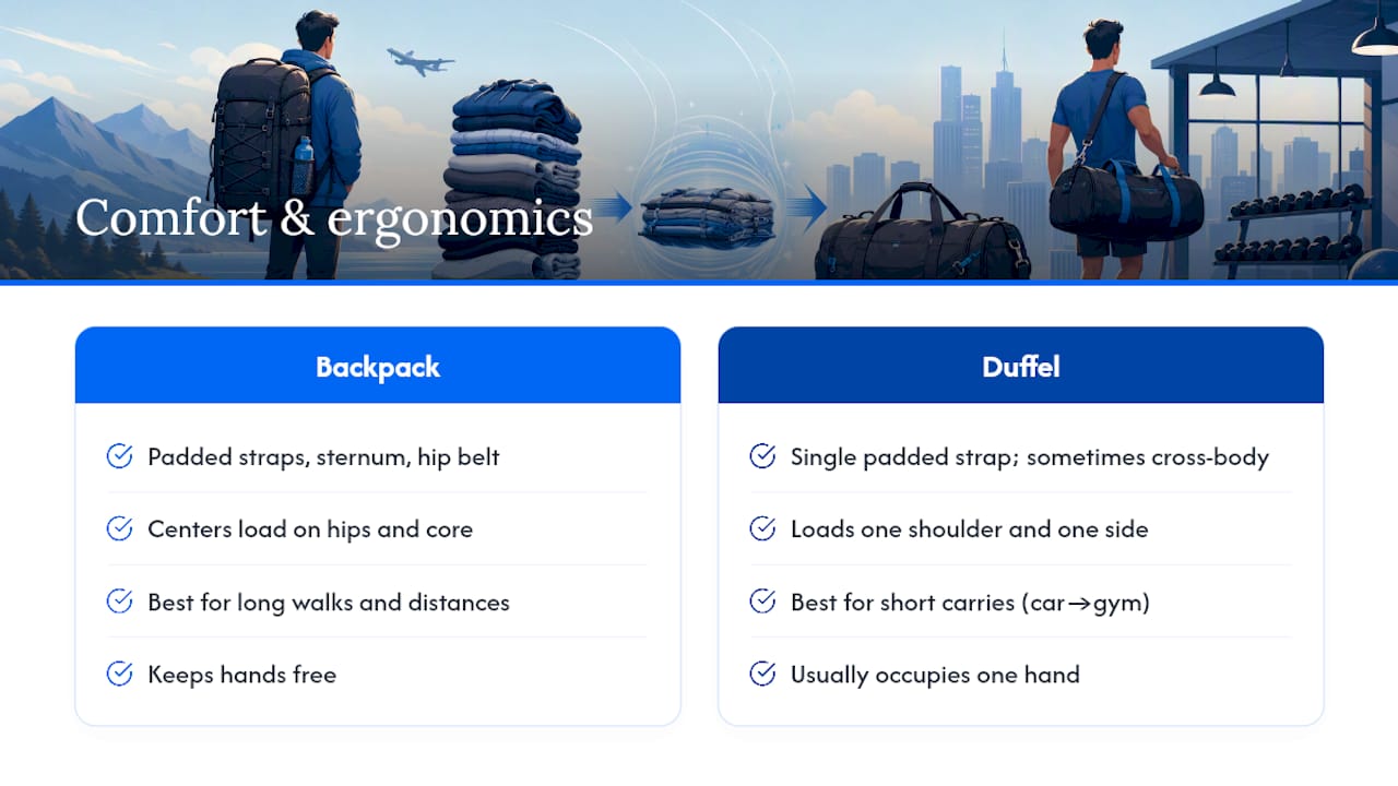 Comfort and ergonomics — overview diagram
