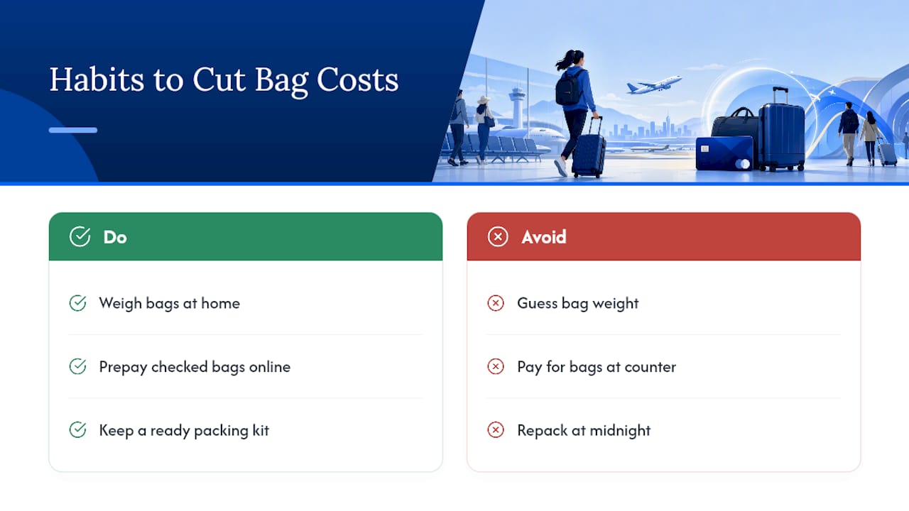Small Habits That Actually Cut Bag Costs — overview diagram