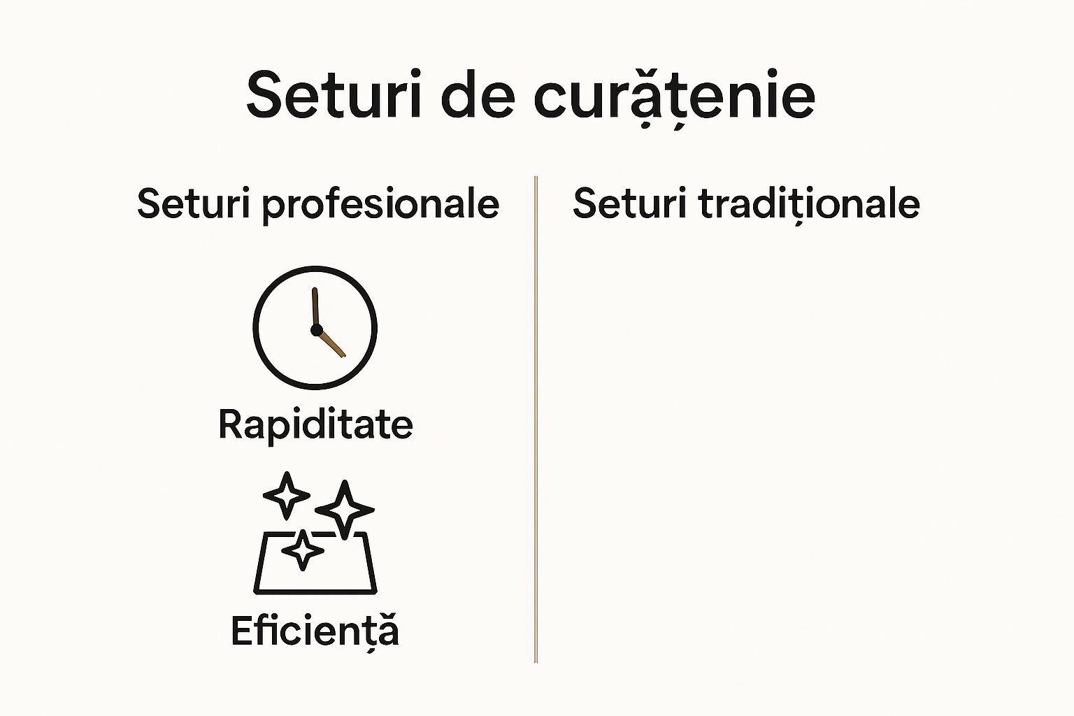 Visual comparison of professional vs traditional cleaning set advantages