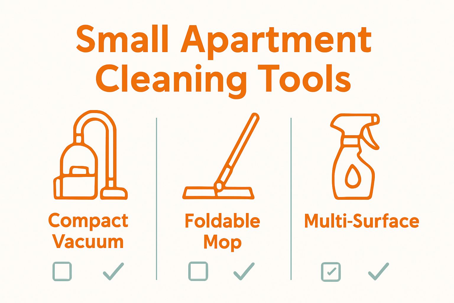 Comparison of three top cleaning tools for small apartments