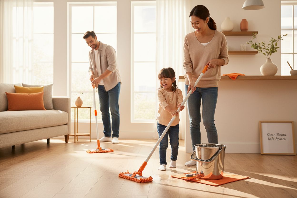 commercial clean floor safety