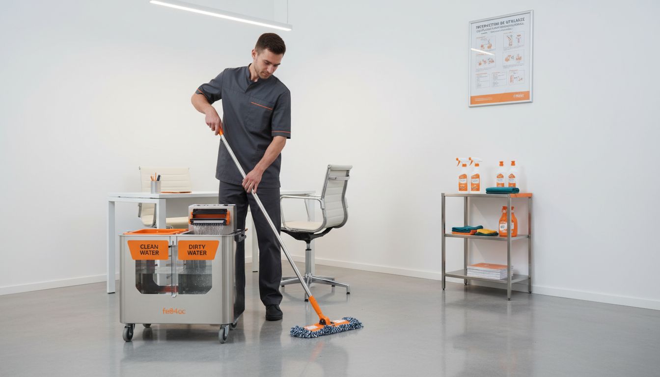 mop autocurățabil birou