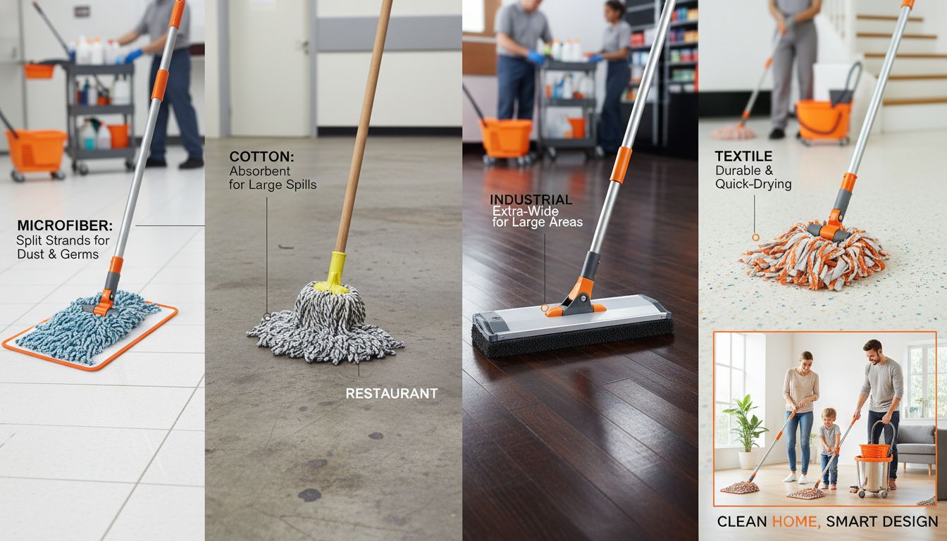 types professional mops